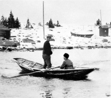 Byviken Holmön Tidig fiskefyr foto Ossian Olofsson 1930.jpg